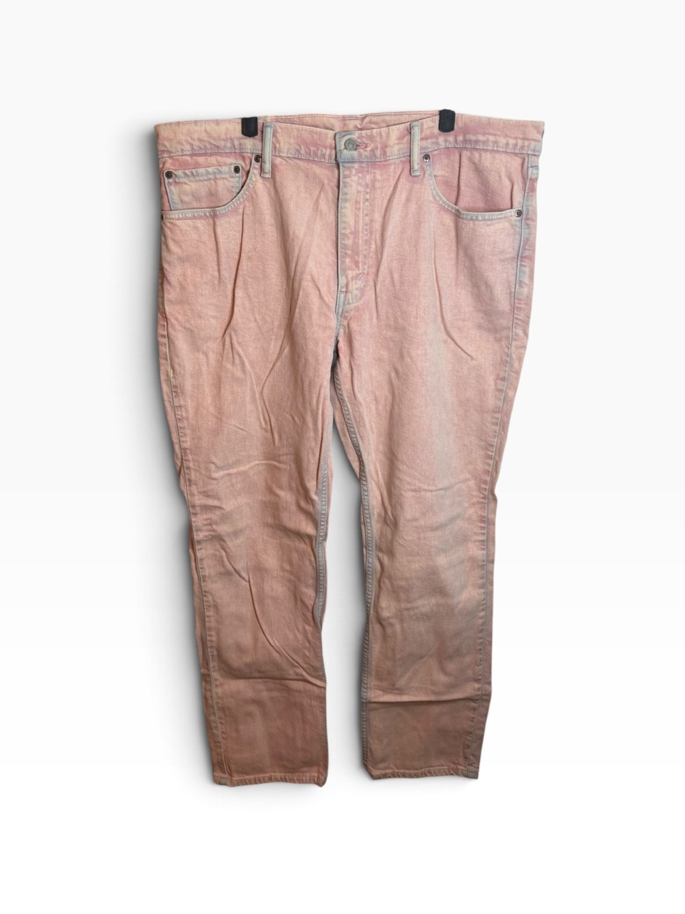 Levi’s 511 DIY Baby Pink Dyed Slim Jeans